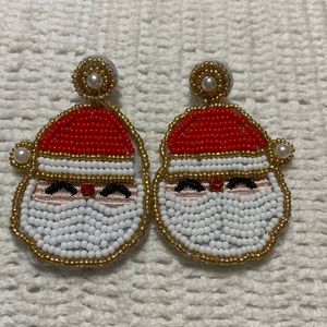 Santa Beaded Earrings